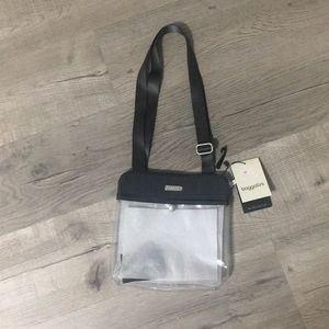 baggalini clear cross body pocket bag